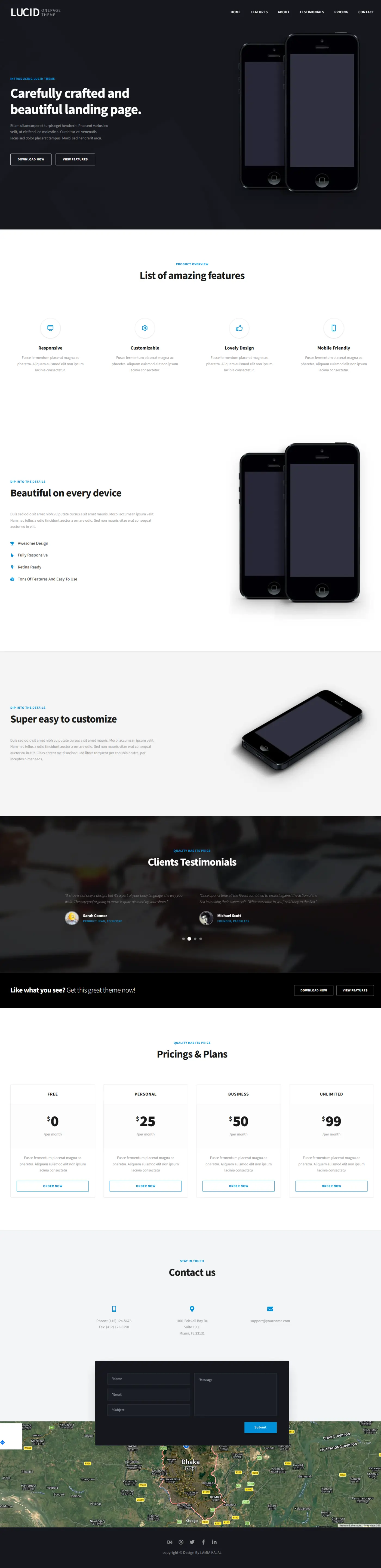 Lucid: High-Performance SaaS Landing Page preview